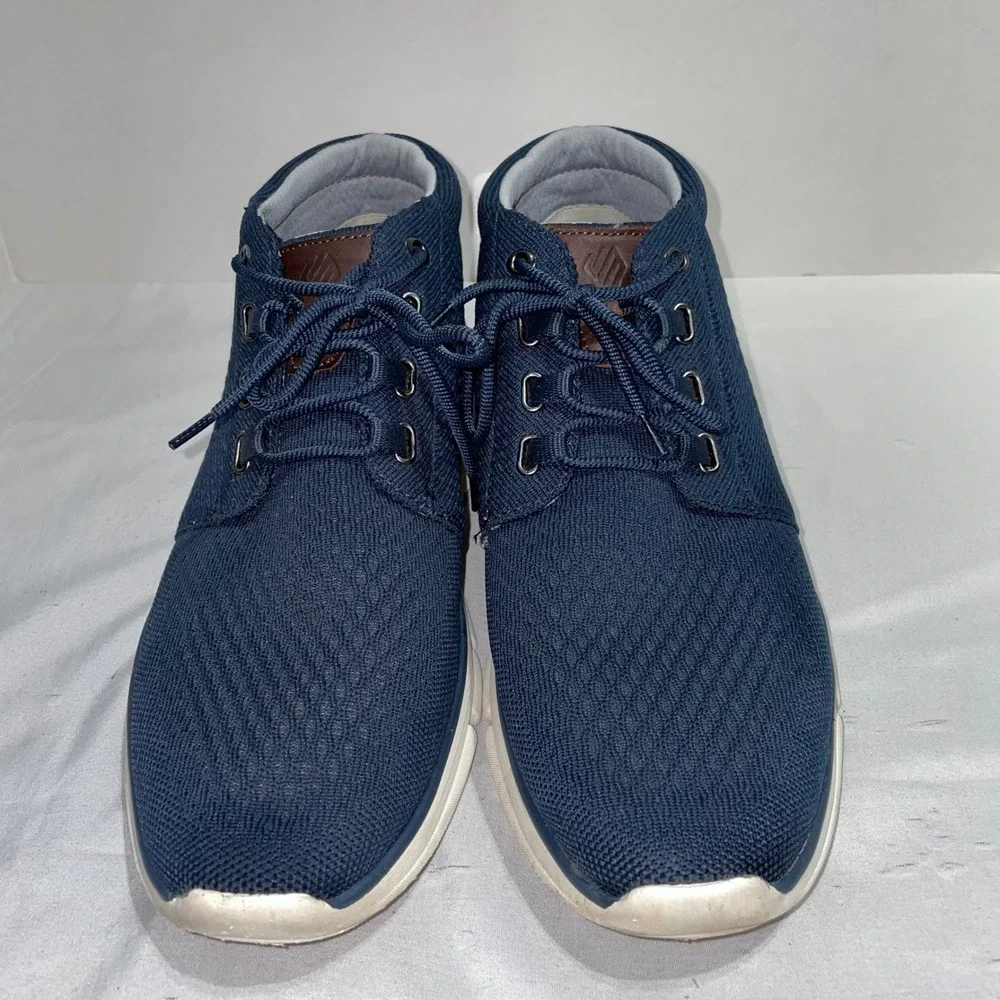 Johnston &‎ Murphy McGuffey Knit Chukka Navy Blue Mens 11M 25-9779 Sneaker Boot